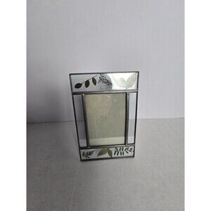 Unique Metal and Glass Preserved Plant Picture Frame 9x4"